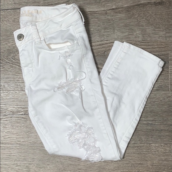 American Eagle Outfitters Denim - American Eagle White Ripped Jeans